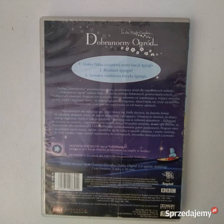 Bajka DVD Dobranocny ogród Przygody Igipigla dolnośląskie Wrocław