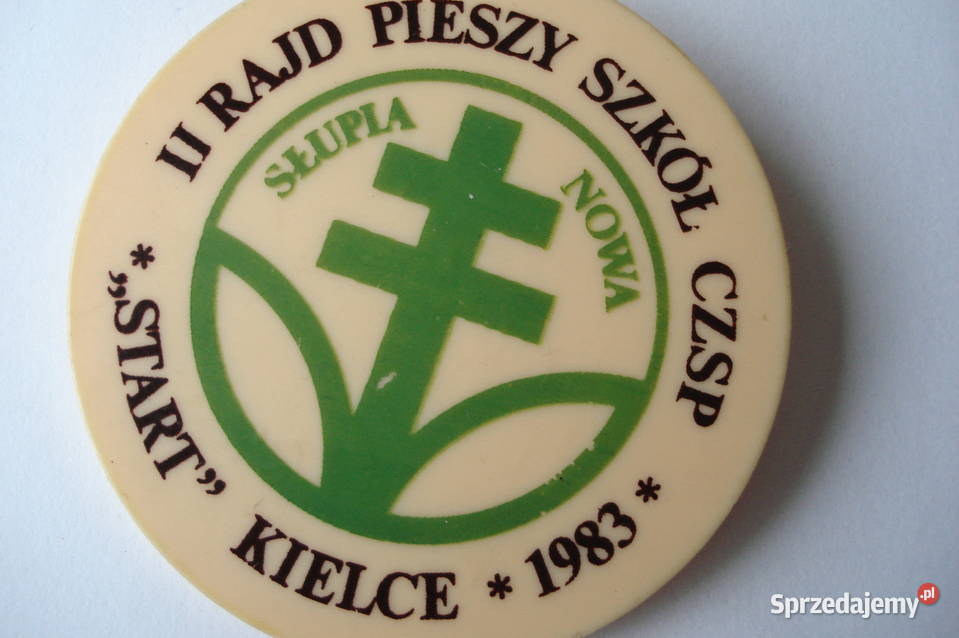 Przypinki plastikowez okresu PRL 6 różne Łódź