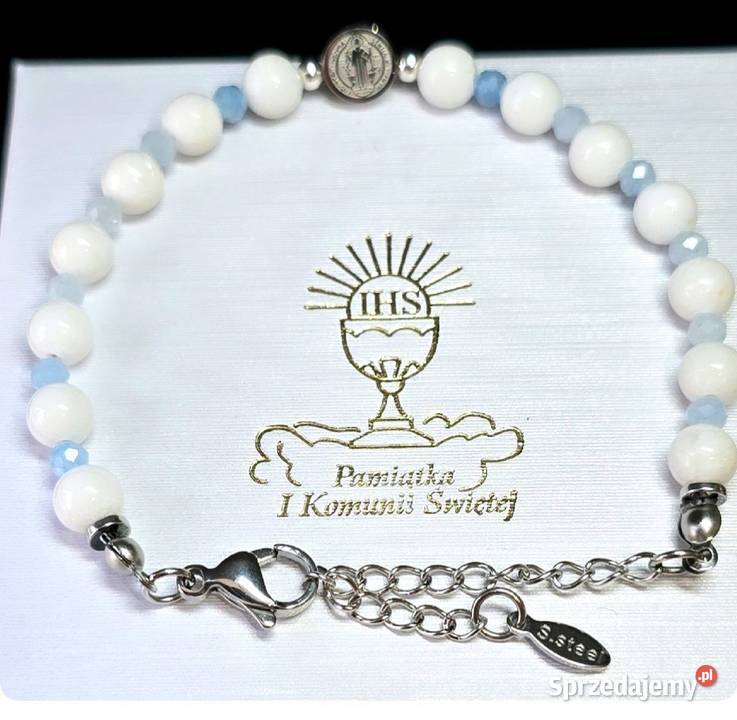 Bransoletka na Komunię Świętą srebro medalik Bransoletki sprzedam