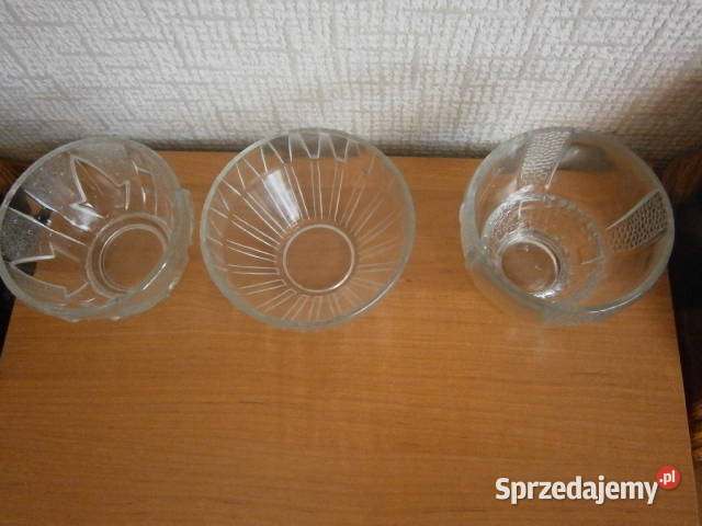 3 szklane cukierniczki 15 Kraków