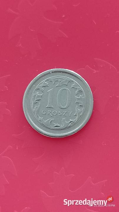 Moneta 10 gr z 2002 poszukiwana najmniejszy Jastrzębie-Zdrój