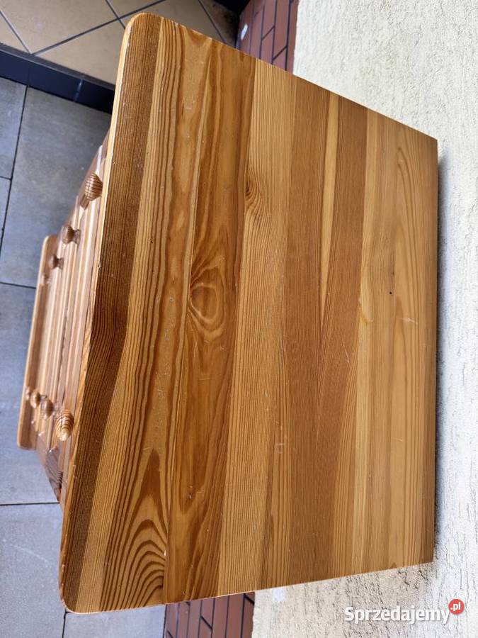 Komoda drewniana sosnowa z szufladami szafka Sulbiny