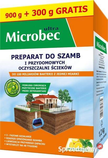 Microbec ULTRA preparat do szamb 900g 300g Rolnictwo