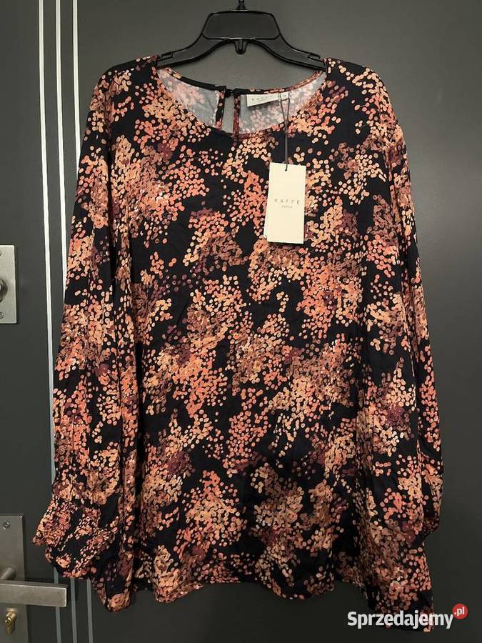 Kaffe Curve bluzka damska modny wzór viscoza Rozmiar 54 Choszczno