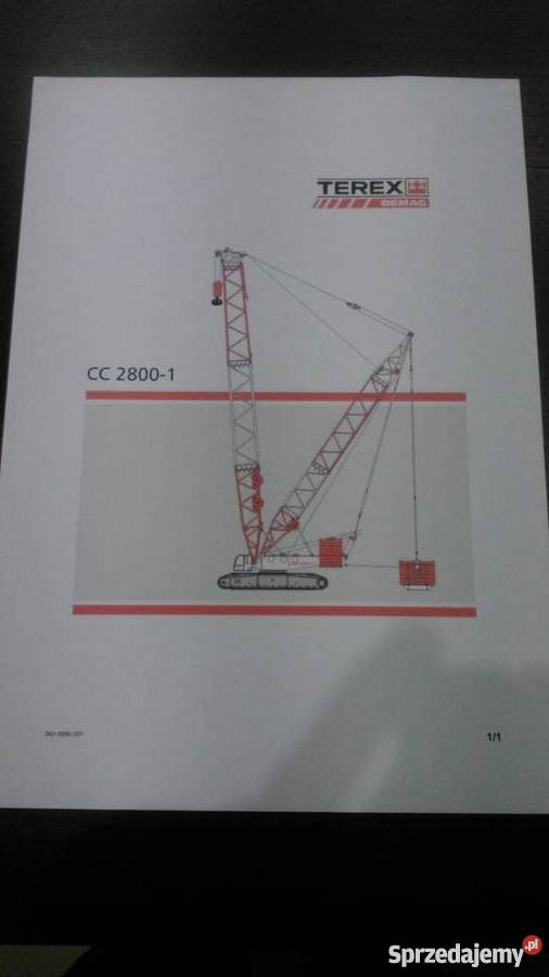 Instrukcja obsługi DTR Żuraw gąsienicowy TEREX nie małopolskie Brzesko