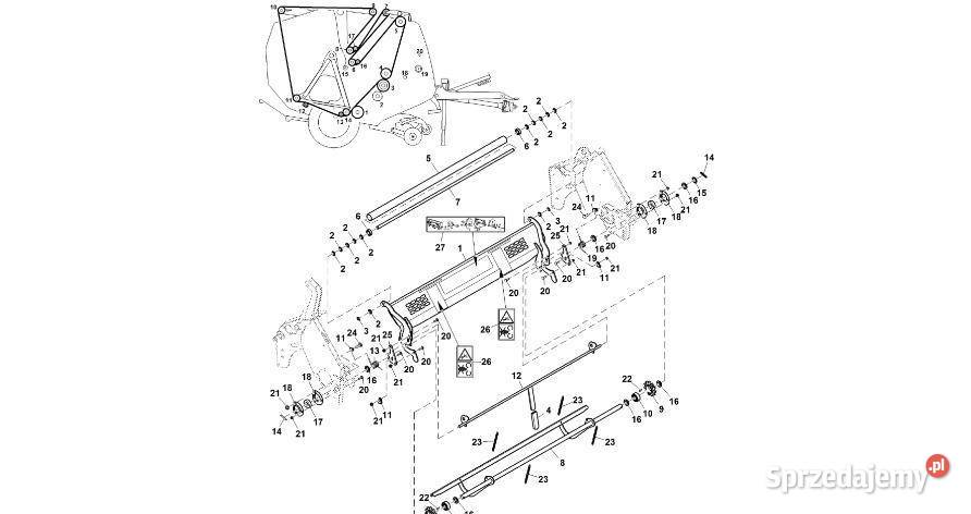 John Deere 960 Koło zapadkowe DC209062 System wielkopolskie Jastrzębniki