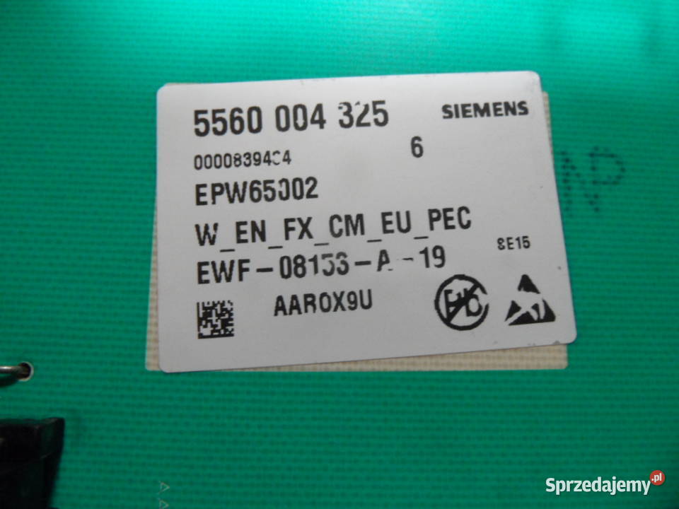 programator pralki siemens WM12A162