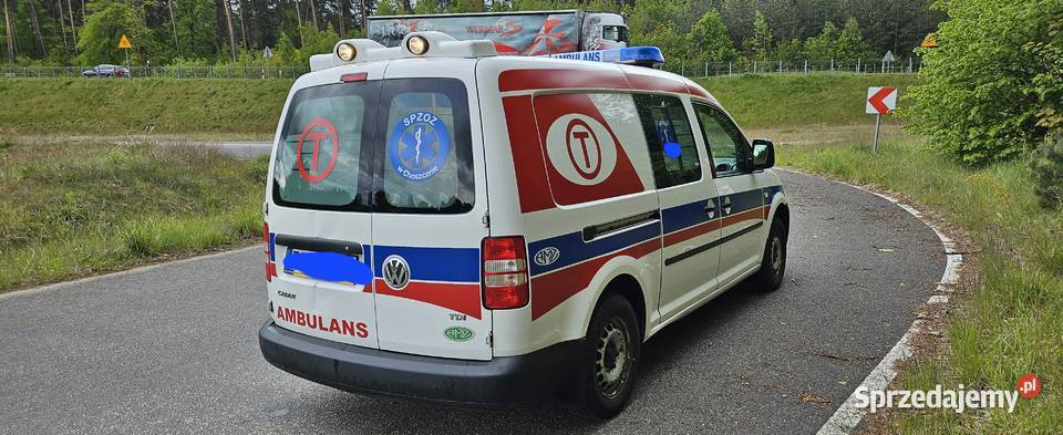 Ambulans karetka Volkswagen caddy maxi salon PL Biskupiec