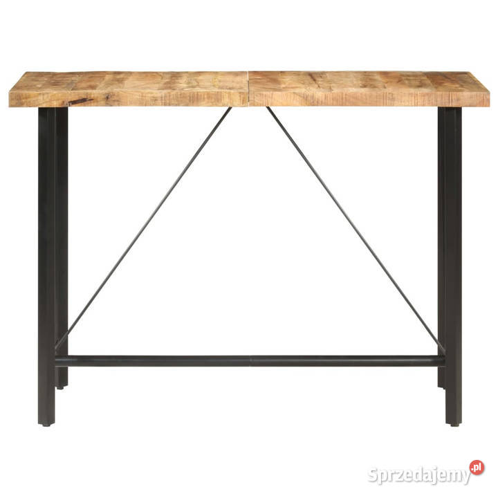 Stolik barowy 150x70x107 surowe drewno mango Warszawa