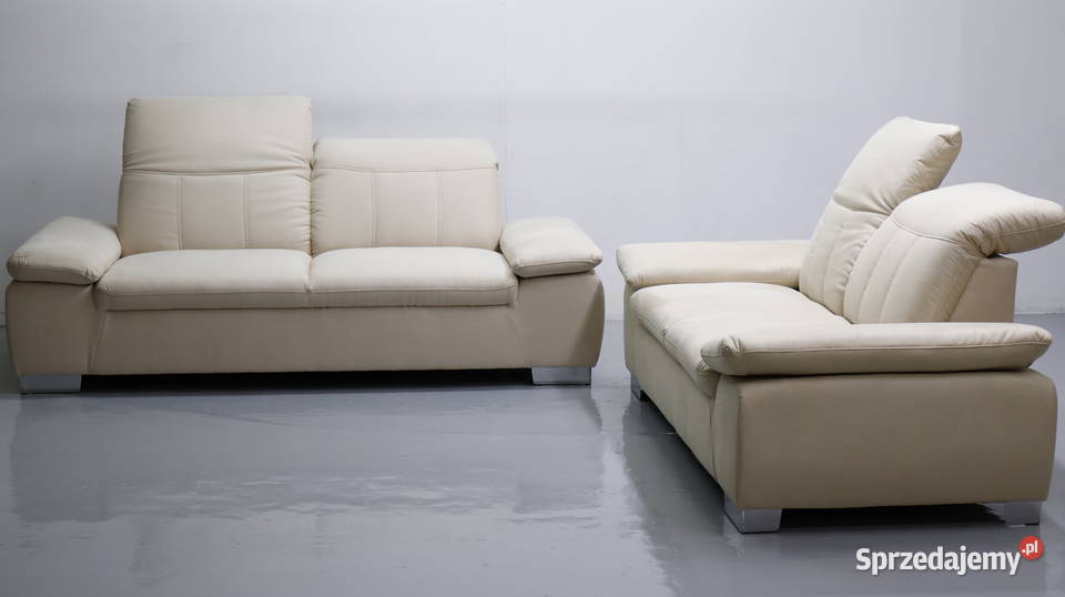 TAS nowy komplet 3 2 kanapy ZESTAW sofa jasna Poznań