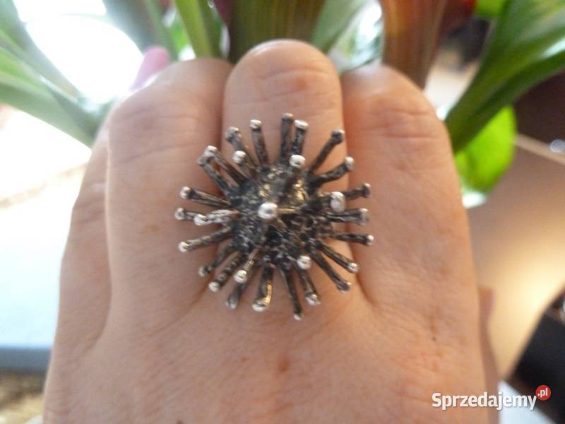 pierścionek srebrny jeżyk srebrne Pierścionki Radom