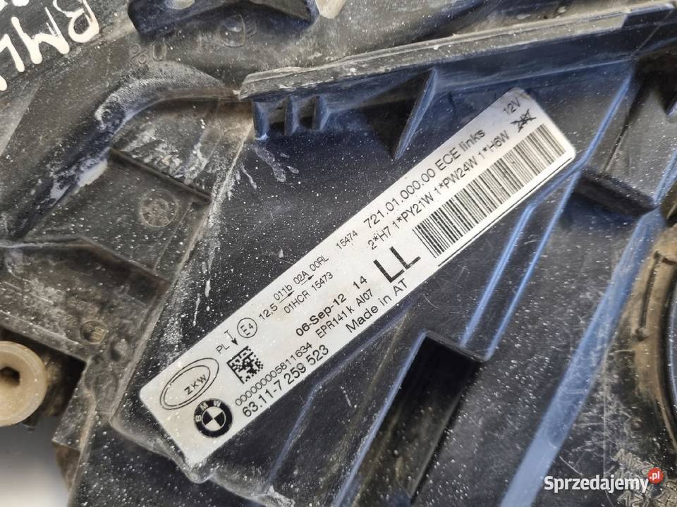 BMW F30 F31PRZEDNIA LAMPA LEWA lewy przód ZWYKŁA