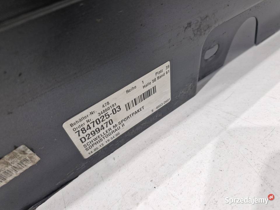 7847025 BW F10 F11 LISTWA PROGOWA LEWA MPAKIET