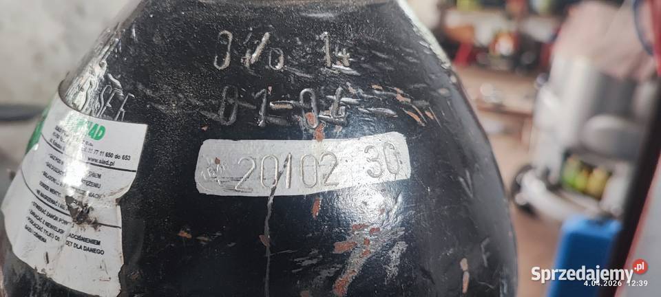 Butla z azotem azot 40l sprawdzanie szczelności Żelisławice