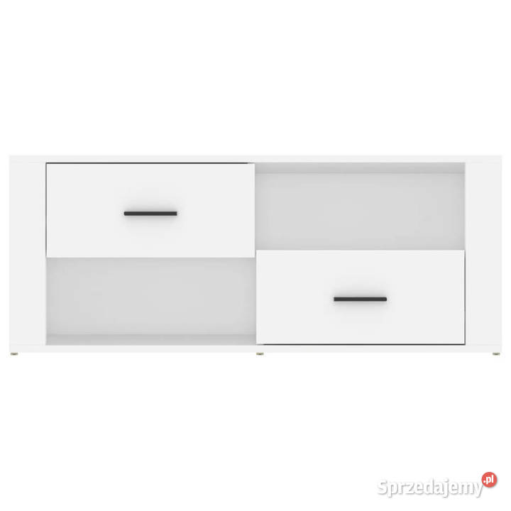 Szafka pod TV biała 100x35x40 materiał RTV Warszawa