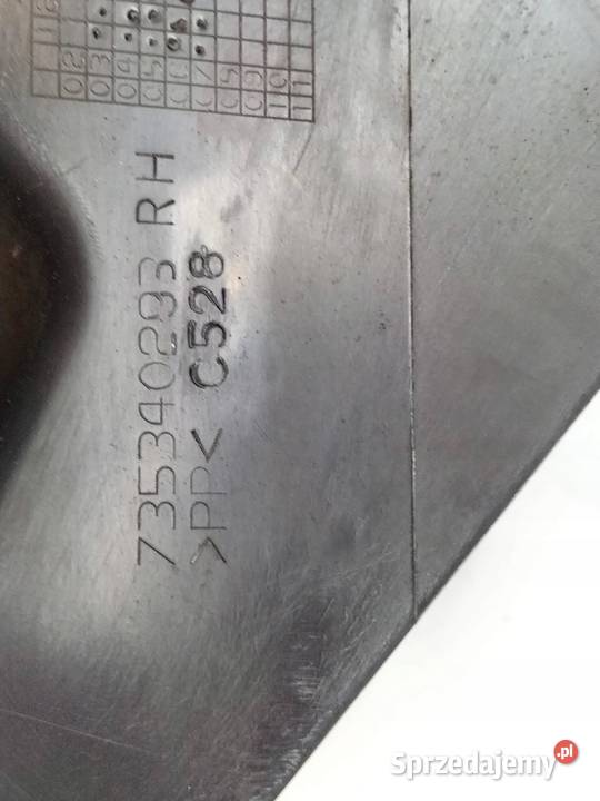 OSŁONA PROGU KANAPY PRAWY TYŁ 735340293RH Fiat