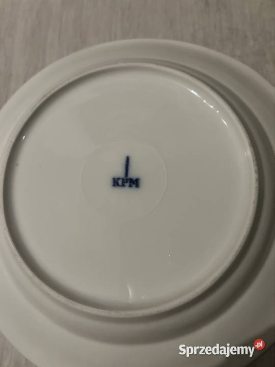 Talerz KPM niemiecka porcelana przedwojenna kujawsko-pomorskie Brodnica