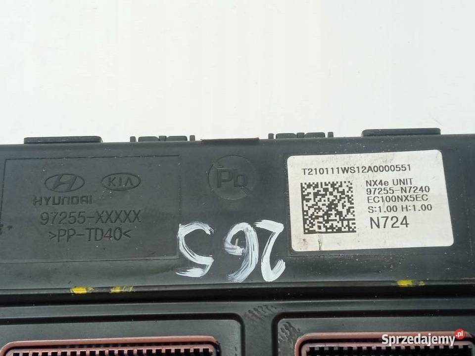 MODUŁ 97255N7240 Hyundai Tucson IV 2020 osobowe