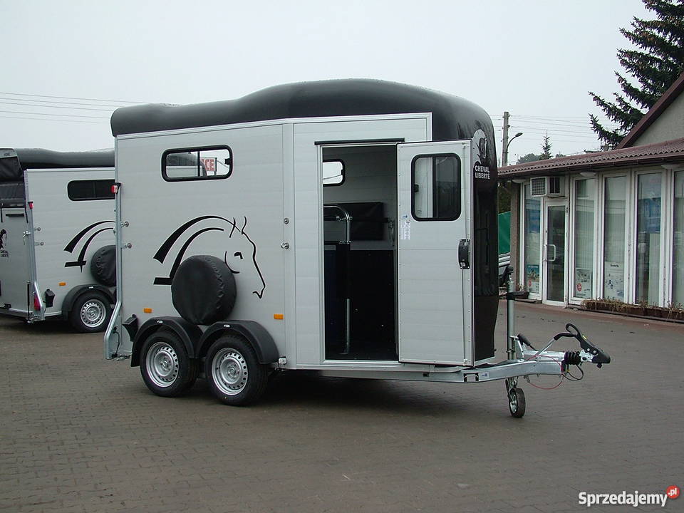Przyczepa koni aluminiowa z siodlarnią Warszawa