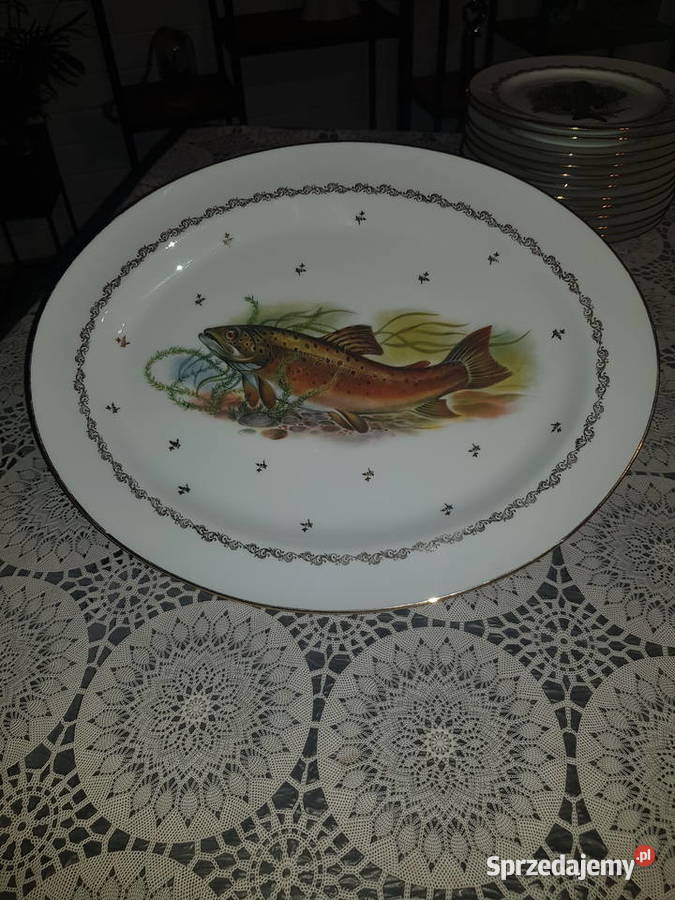 Serwis do ryb Porcelana francuska Limoges