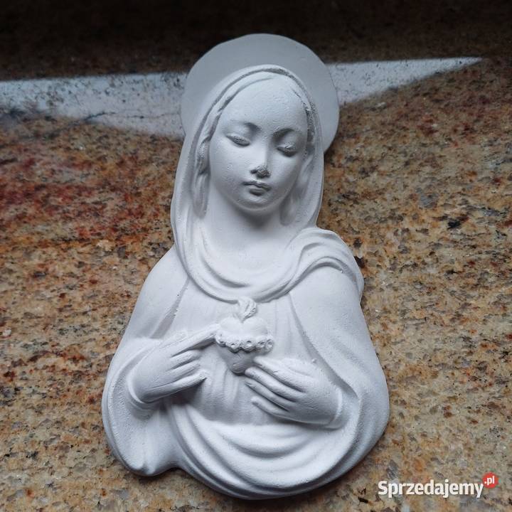 Płaskorzeźba figurka Matki Boskiej Sieradz