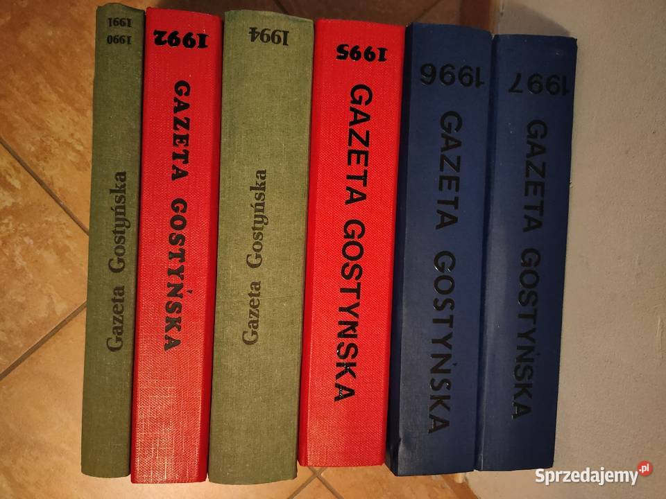 Gazeta Gostyńska Roczniki pierwszego numeru 1990 twarda wielkopolskie Kościan