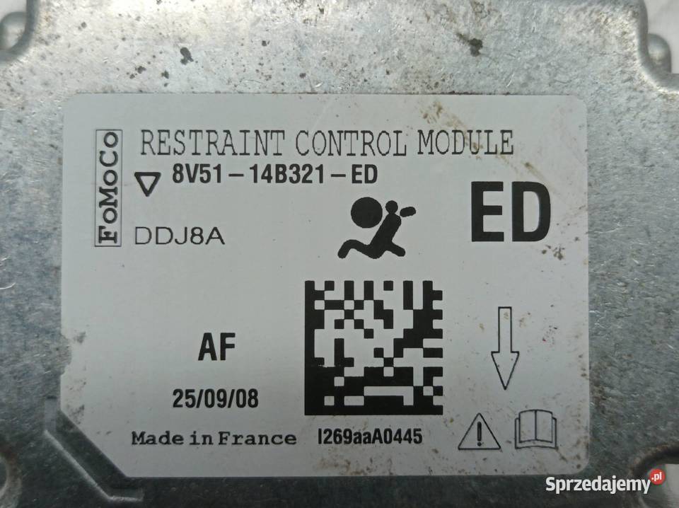 SENSOR AIRBAG 8V5114B321ED Ford Fiesta Mk7