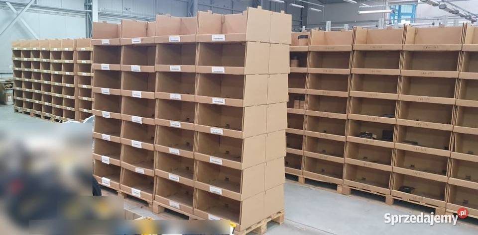 Kartonowe modułowe regały magazynowe dolnośląskie Jelenia Góra sprzedam