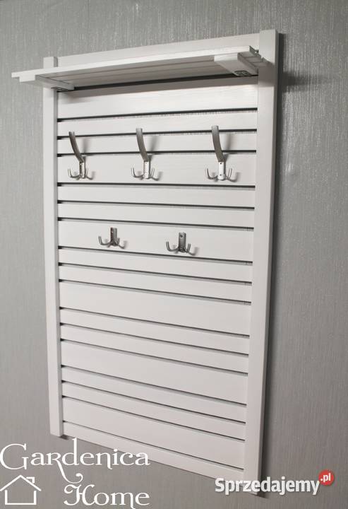 Wieszak ścienny duży wysoki z półką na czapki do Warszawa