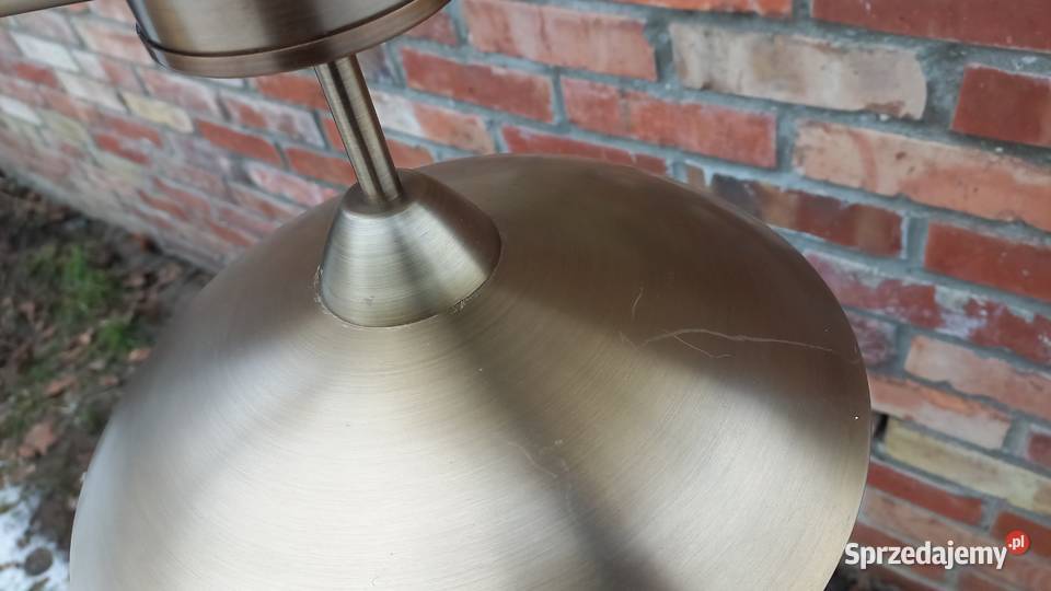 Żyrandol metalowy trzypunktowy kolor satynowy Gawroniec