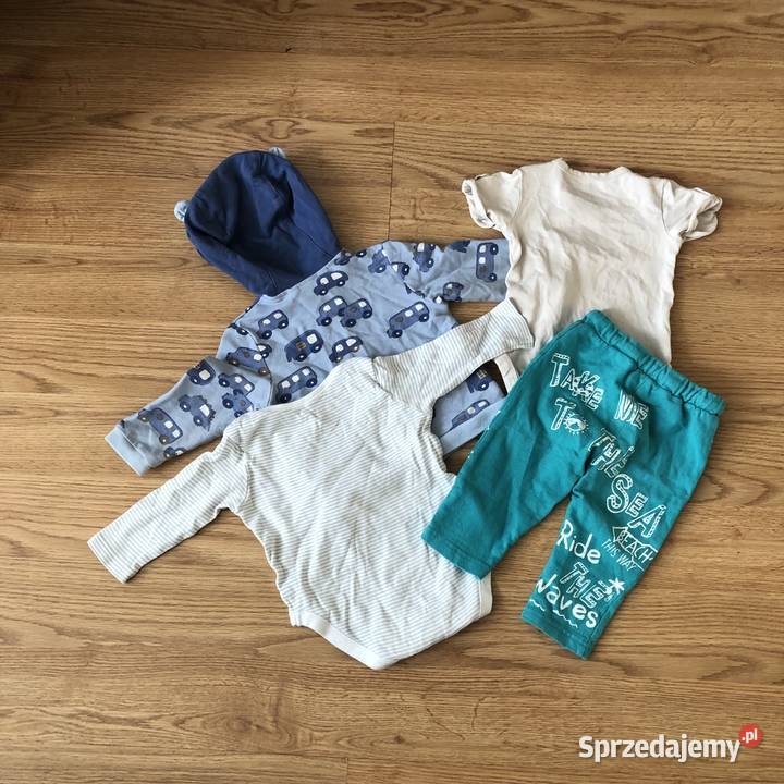 Zestaw ubrań na wiosnę dziecka w rozmiarze 74 11 Rozmiar 74 Kłodawa