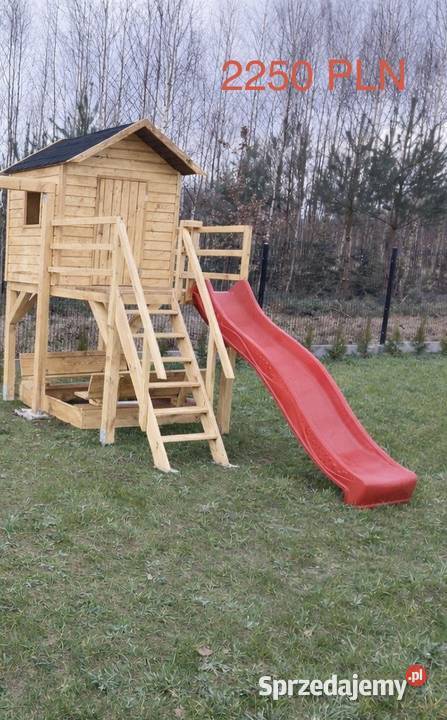 Nowy plac zabaw domek dzieci domek ogrodowy