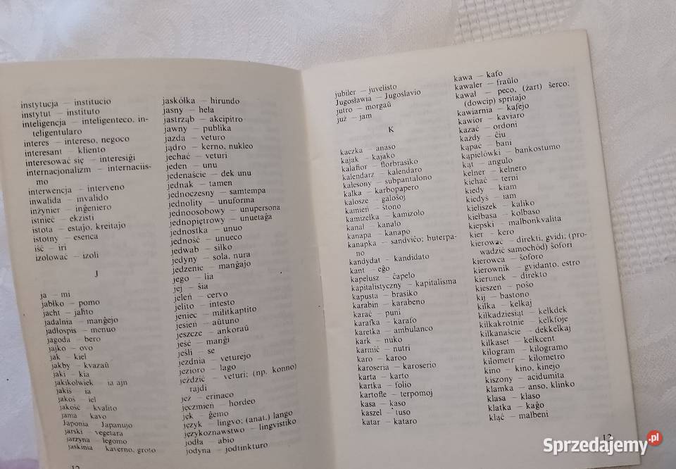 Turystyczny SŁOWNICZEK polsko esperancki Oborniki