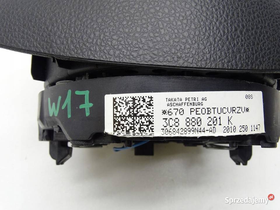 PODUSZKA AIRBAG KIEROWCY 3C8880201K VW PASSAT B7 Poduszki powietrzne