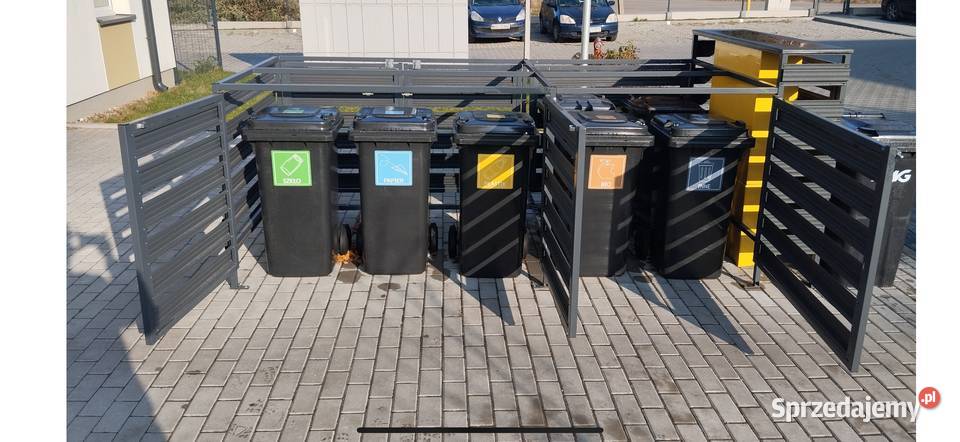 Pergole zabudowy śmietnikowe na kosze łódzkie Łódź