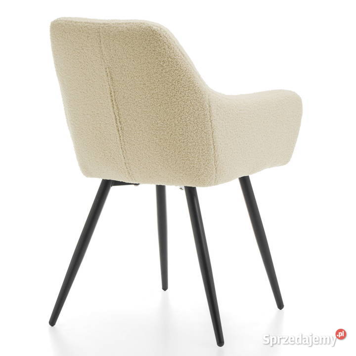 Beżowe Krzesło Boucle Wysyłka 24H Dostawa 0 Tarchały Małe sprzedam