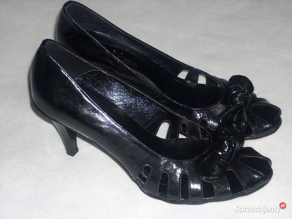 NOWE Buty Skórzane SKÓRA Ażurowe 39 vintage