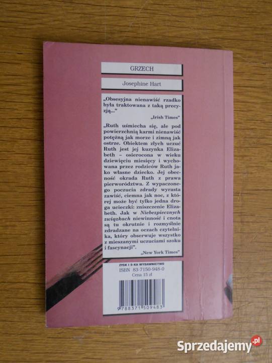 Josephine Hart Grzech Parczew sprzedam