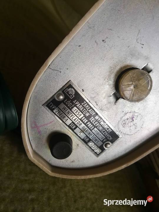Wentylator Zefir 1 1959 ZWUT i Zefir 3 1960 ŁZR Szczecin