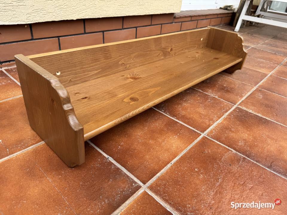 Wieszak Leksvik drewniany Ikea półka na ścianę Garwolin