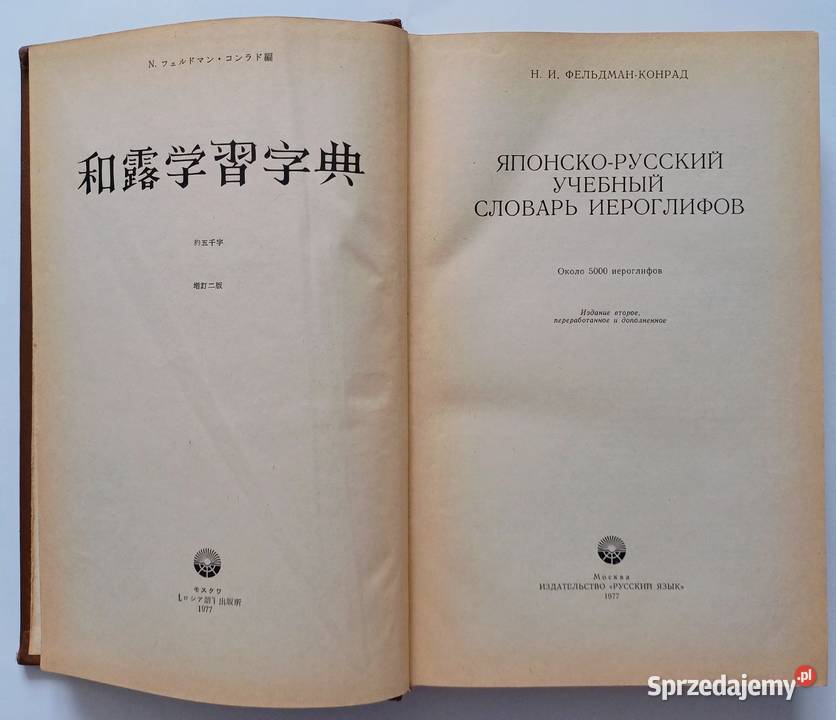 JAPOŃSKOROSYJSKI SŁOWNIK ZNAKÓW KANJI Książki naukowe i popularnonaukowe