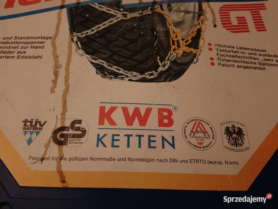 Łańcuchy KWB Austria na koła 13 14 15 nowe 299