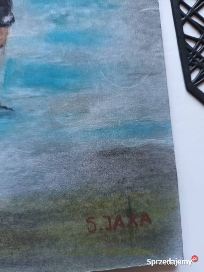 Sprzedam stary obraz akwarela Malbork sprzedam