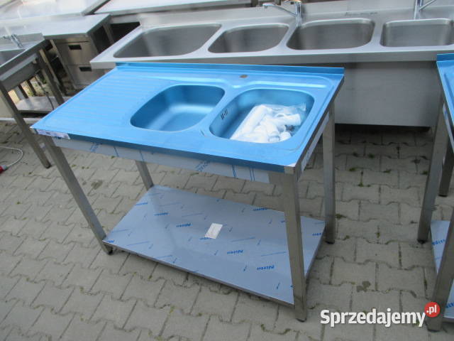Zlew Gastronomiczny 2 Komorowy Z Półką 1206085 Ostrów Wielkopolski