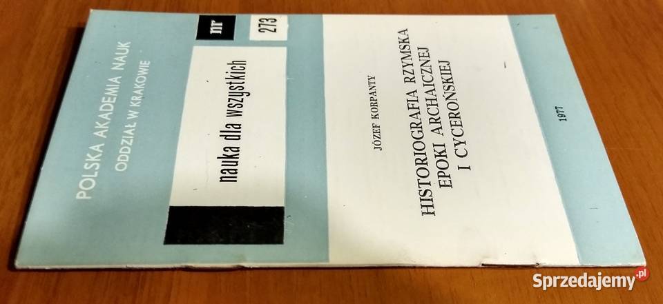 Historiografia rzymska epoki archaicznej i tradycyjny podręcznik Gdańsk