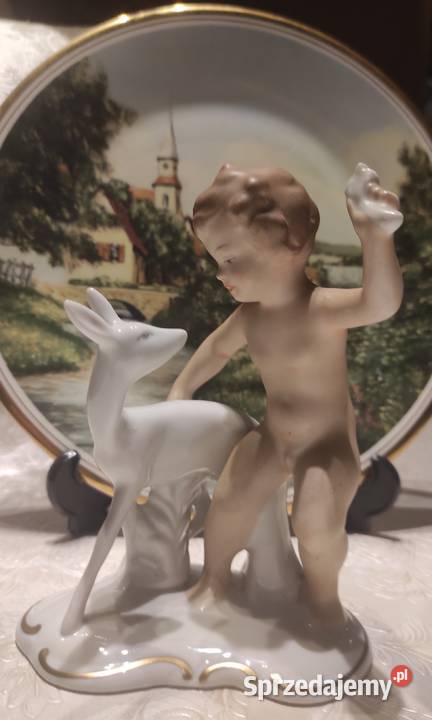 VINTAGE WALLENDORF NIEMCY PORCELANOWA FIGURKA łódzkie