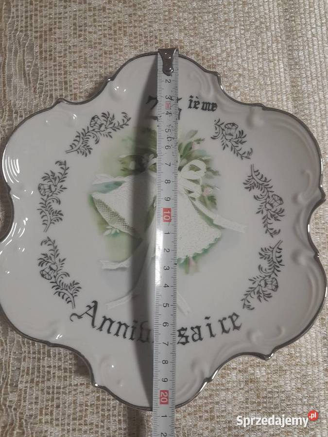 Talerz dekoracyjny Nagoya biały dolnośląskie Wrocław