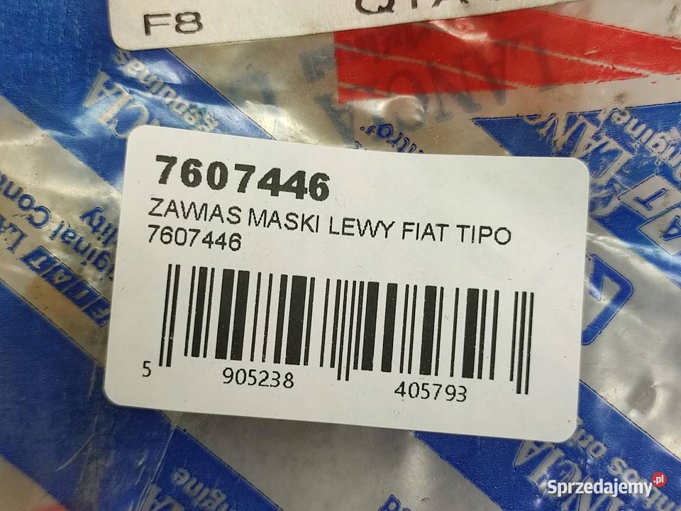 ZAWIAS MASKI LEWY FIAT TIPO 19871995 NOWY osobowe