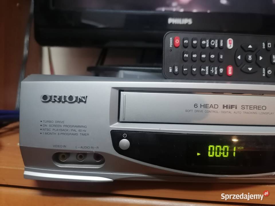 Magnetowid VHS Orion VH2911 HIFI stereo pilot śląskie Częstochowa
