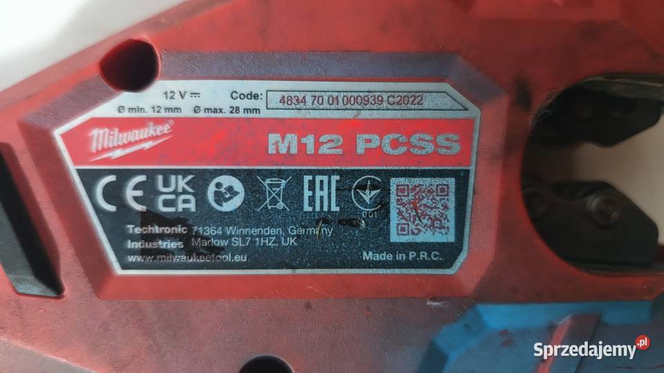 Obcinak do rur Milwaukee INOX RAPTOR śląskie Katowice